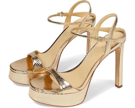 michael kors women's amara high sandal heeled|amara leather sandals.